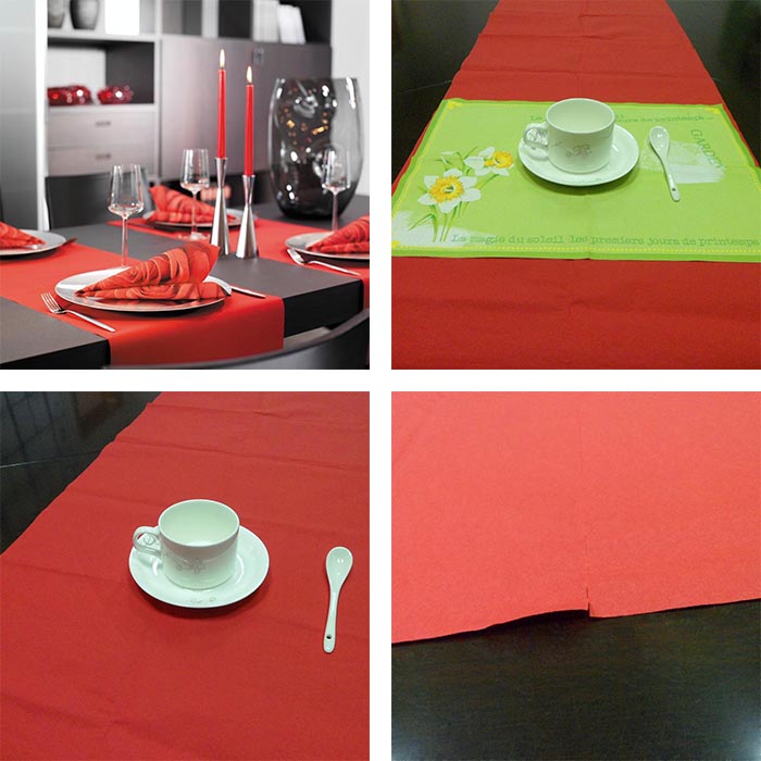 Decorative disposable party table runner