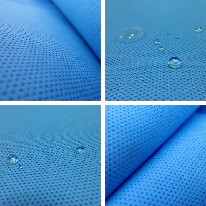 One-piece coverall zipper SSMMS non-woven fabric