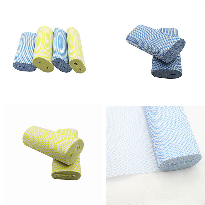 Disposable kitchen cleaning wipes roll point