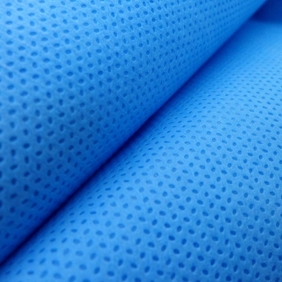 SMMS non-woven hydrophobic medical blue fabric