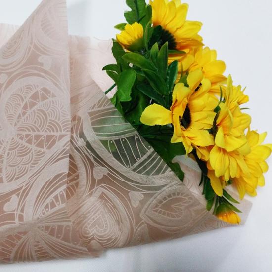 Flower packing non-woven material